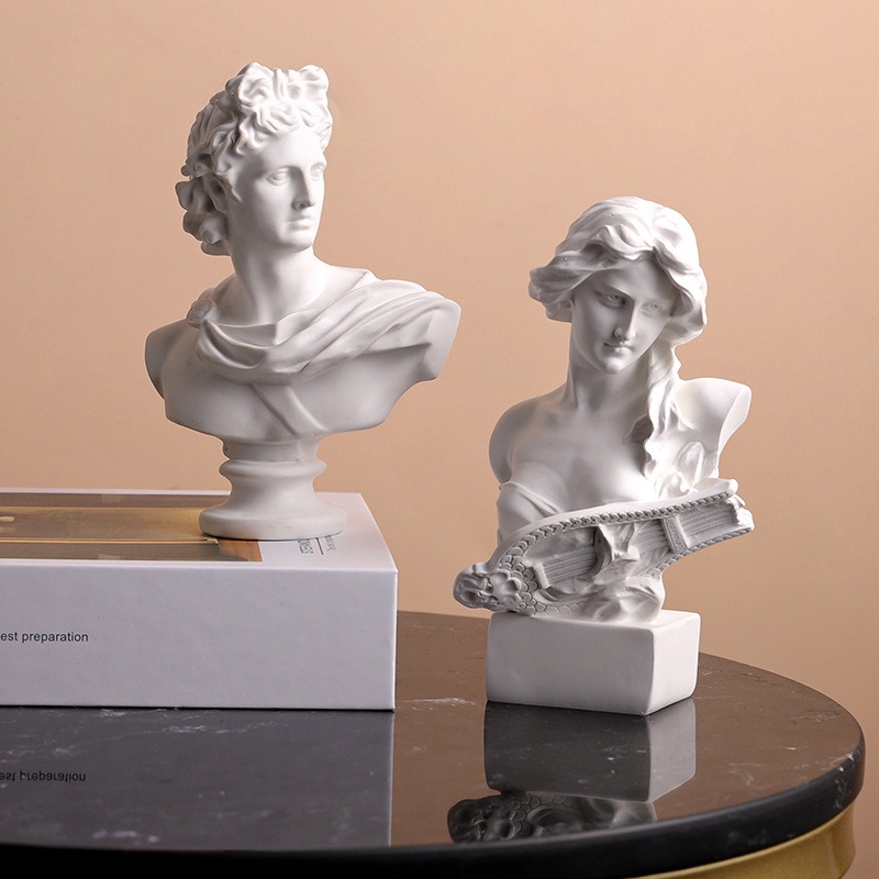 Resin Art Studio - รูปปั้นเรซิ่นสไตล์นอร์ดิกกรีก รูปปั้นเดวิด รูปปั้นวีนัส สำหรับการร่างภาพ ศิลปะในสตูดิโอ ภาพนิ่ง