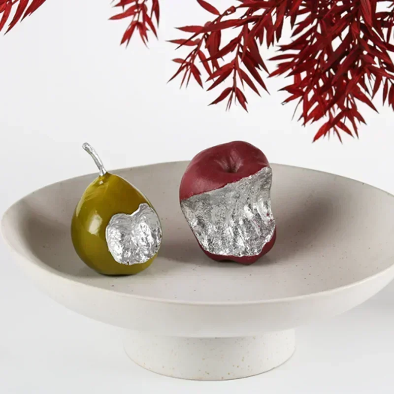 Resin Art Dining Table - บ้านตกแต่งประติมากรรมศิลปะโต๊ะรับประทานอาหารและรับประทานอาหารตกแต่งเรซิ่น Apple