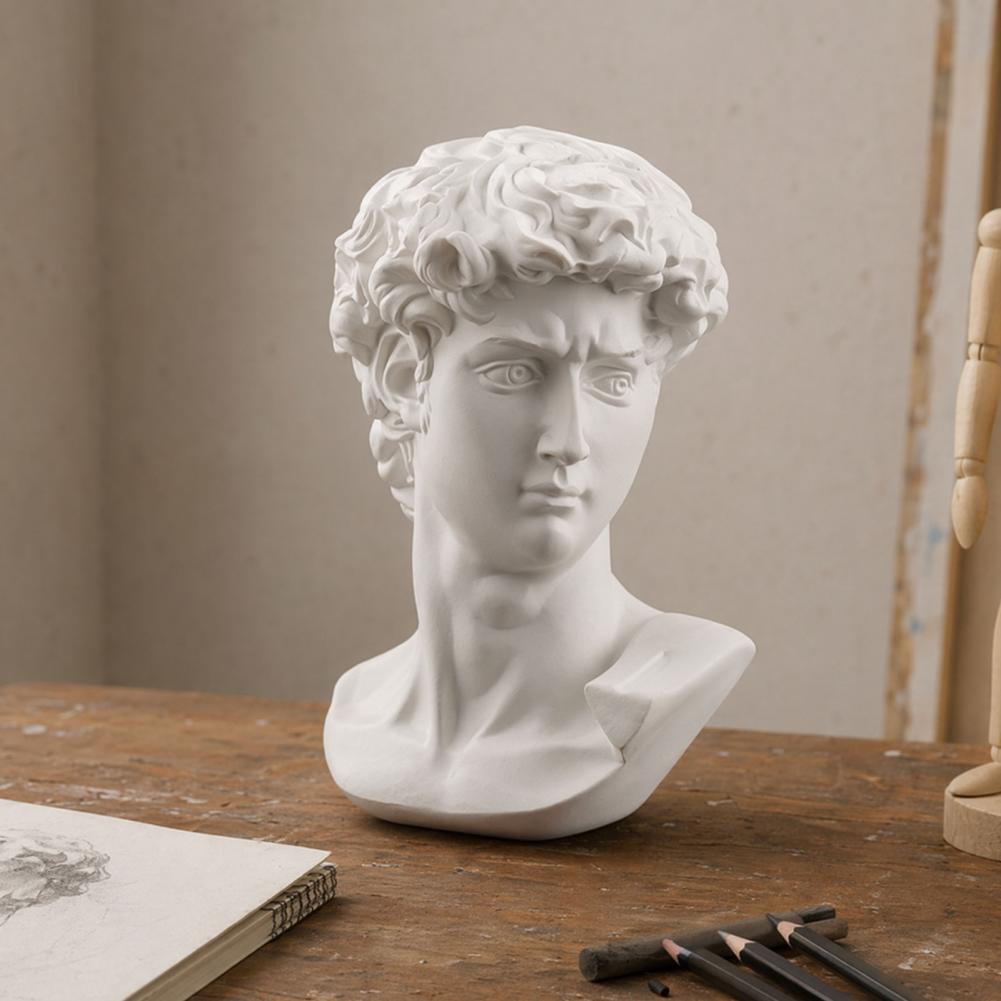 Resin Art Studio - โมเดลรูปปั้นแบบมองได้หลายมุม ของตกแต่งรูปปั้นเรซิ่น สำหรับตกแต่งห้องศิลปะ รูปปั้นขนาดเล็กแบบคลาสสิกสำหรับการวาดภาพ