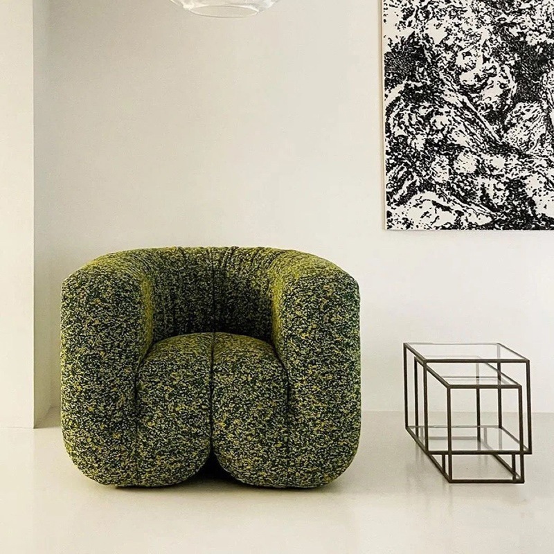 Resin Art Studio - โซฟาโมดูลาร์สไตล์นอร์ดิกสำหรับบ้าน โรงแรม โซฟาหนังศิลปะ โซฟาสตูดิโอ เก้าอี้โซฟา เก้าอี้พักผ่อนในห้องนั่งเล่น