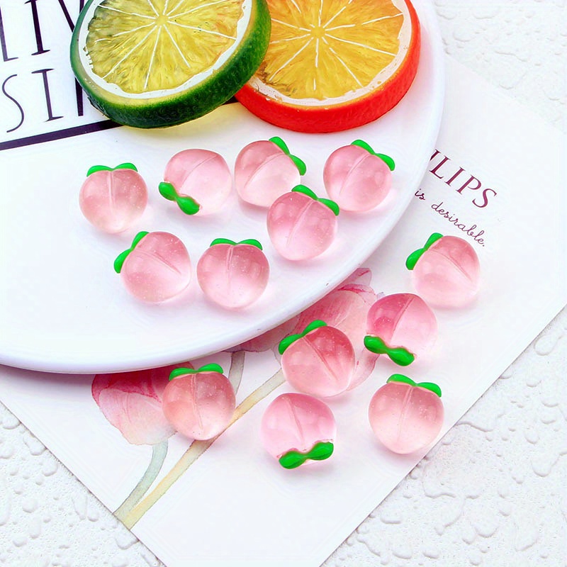 10 ชิ้น จี้เรซิ่นรูปพีชใสแบบแบ - Resin Art Box บทวิจารณ์และราคา
