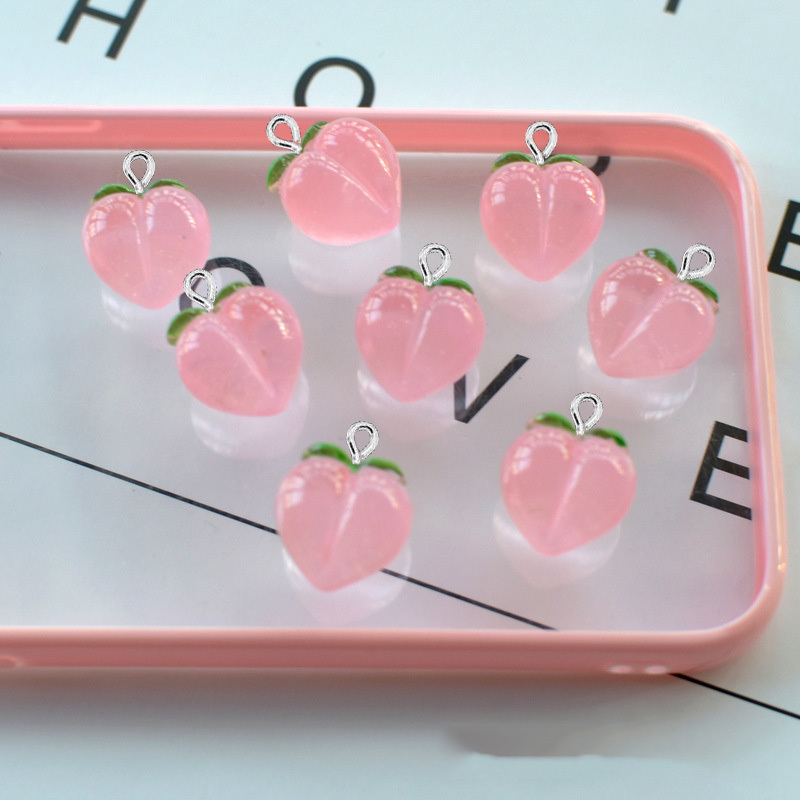 10 ชิ้น จี้เรซิ่นรูปพีชใสแบบแบ - Resin Art Box บทวิจารณ์และราคา