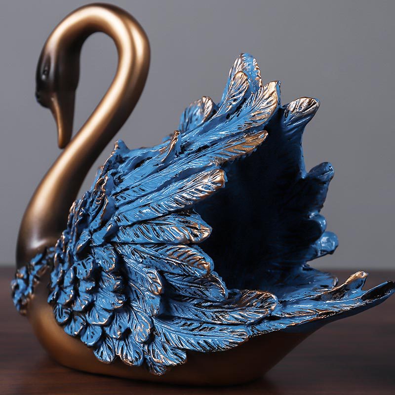 อุปกรณ์ตกแต่งคู่Swanรูปปั้นตกแ - Resin Art For Wedding Gift บทวิจารณ์และราคา
