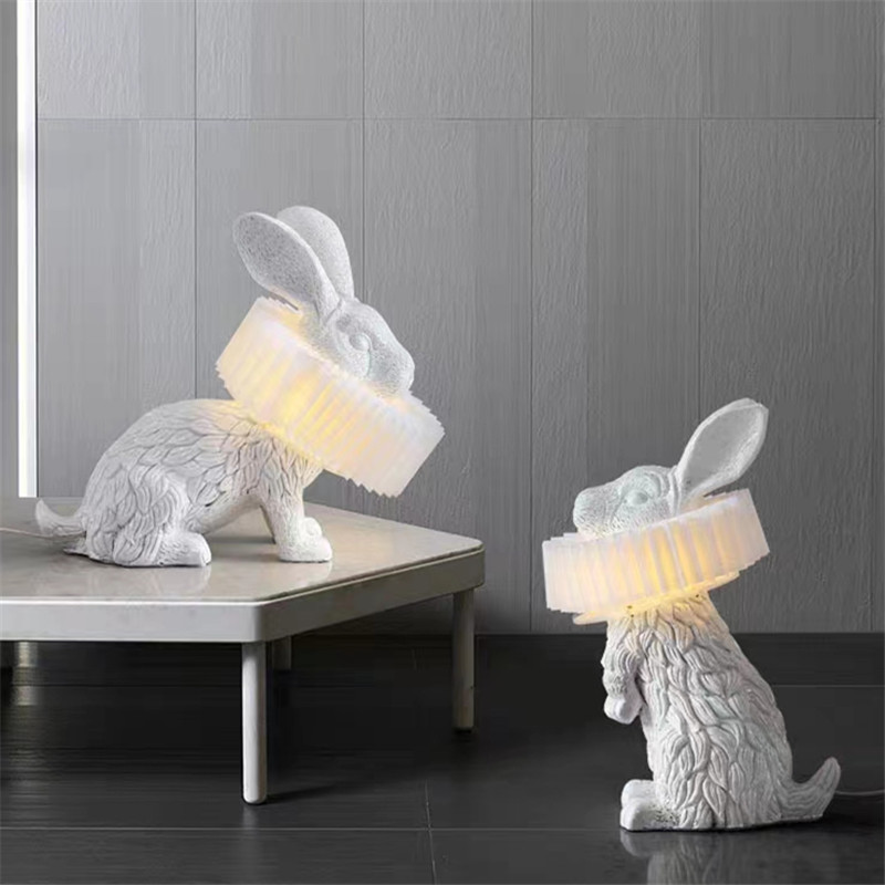 กระต่ายตารางโคมไฟน่ารักเรซิ่นส - Resin Art On Floor บทวิจารณ์และราคา