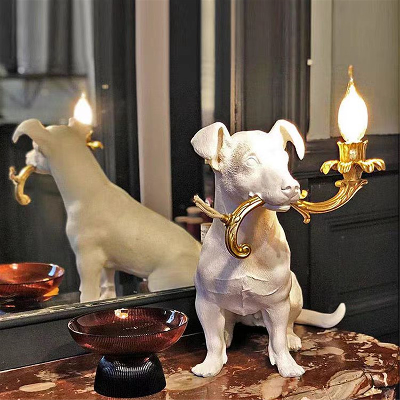โคมไฟตั้งโต๊ะรูปสุนัขเรซิ่น โค - Resin Art On Floor บทวิจารณ์และราคา