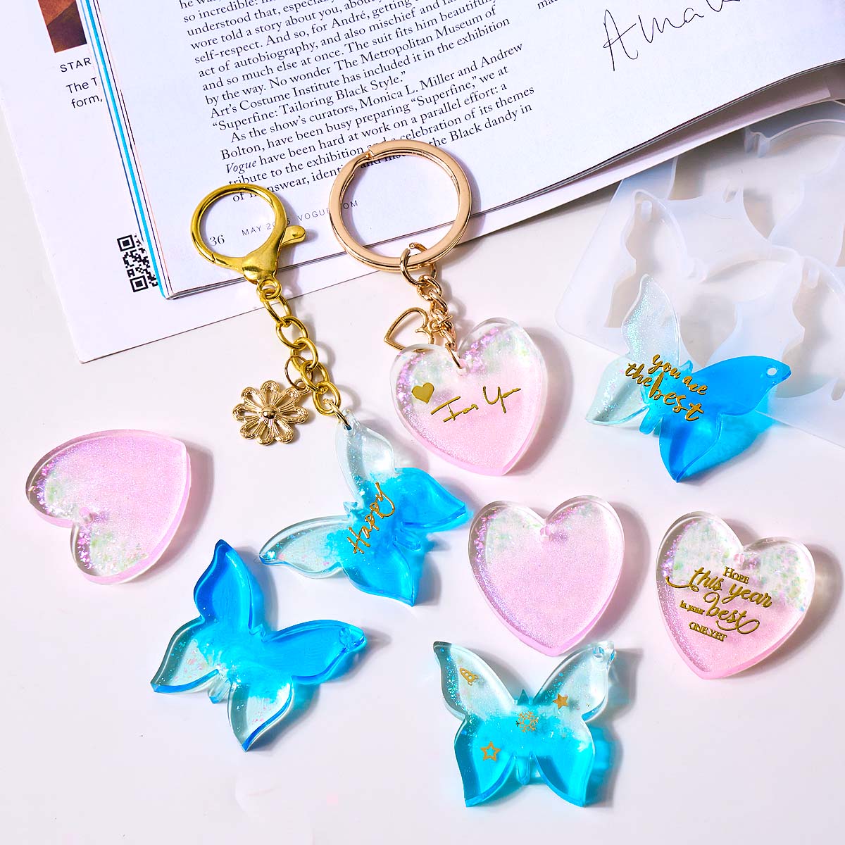แม่พิมพ์ซิลิโคนรูปหัวใจผีเสื้อ - Resin Art Letters บทวิจารณ์และราคา
