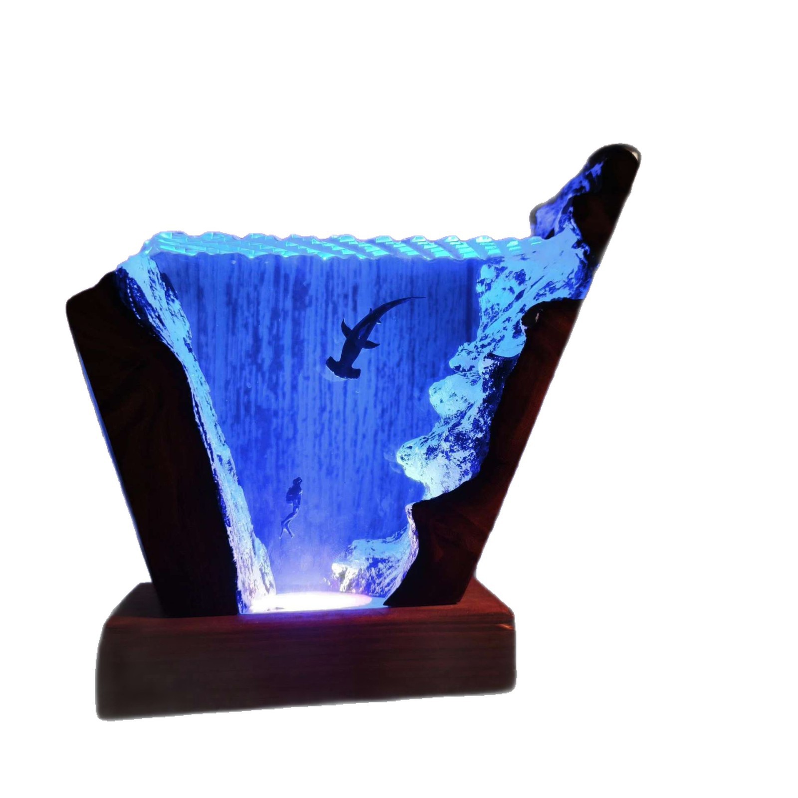 ของตกแต่งเรซินไม้รูปฉลามหัวค้อ - Resin Art For Wedding Gift บทวิจารณ์และราคา