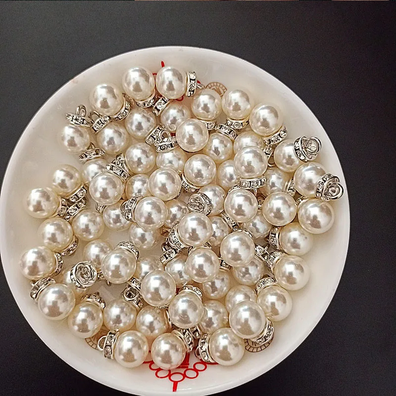 30 ชิ้นรอบเพิร์ลเพชรจี้ทองเงิน - Resin Art For Wedding Gift บทวิจารณ์และราคา