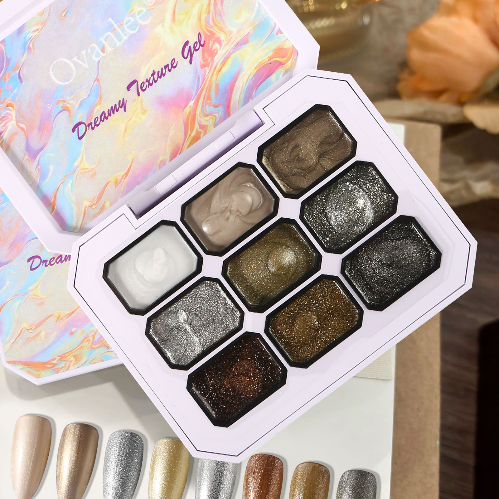 Ovanlee พาเลทเจลทาเล็บเนื้อแน่ - Resin Color Paste บทวิจารณ์และราคา