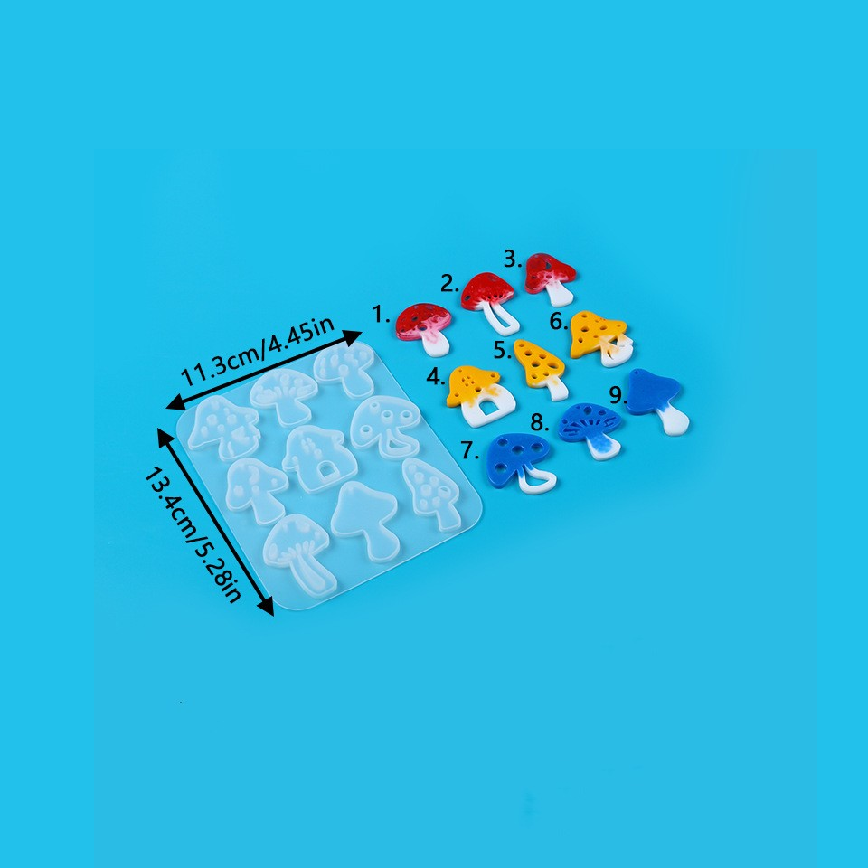 หลายสไตล์เห็ดต่างหูจี้ Perfora - Resin Art Letters บทวิจารณ์และราคา
