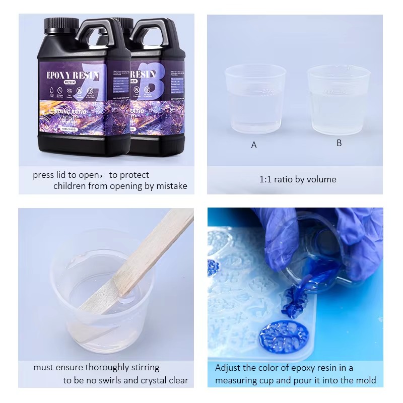 ผสมง่าย 1:1 ชุดเรซินอีพ็อกซี่ค - Resin Art Letters บทวิจารณ์และราคา