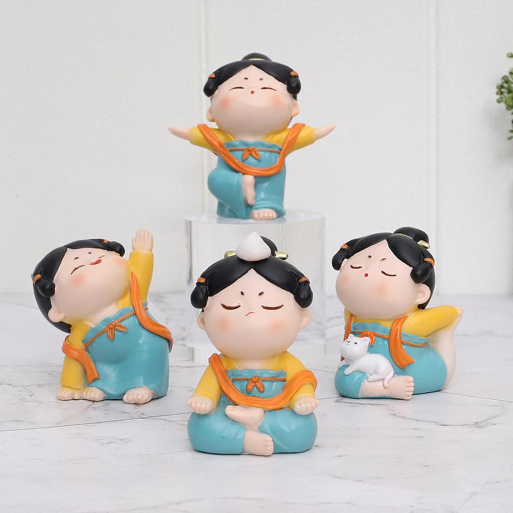 รูปปั้นโยคะผู้หญิงจีนน่ารัก รู - Resin Art Studio บทวิจารณ์และราคา
