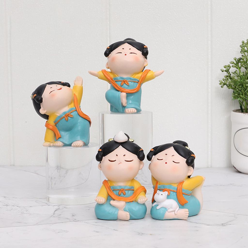 รูปปั้นโยคะผู้หญิงจีนน่ารัก รู - Resin Art Studio บทวิจารณ์และราคา