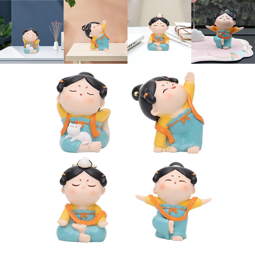 รูปปั้นโยคะผู้หญิงจีนน่ารัก รู - Resin Art Studio บทวิจารณ์และราคา