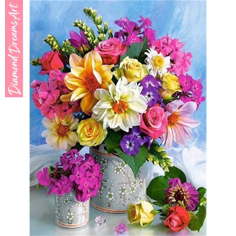 ภาพวาดเพชร 5 มิติ ลายดอกไม้ แจ - Resin Art Flower บทวิจารณ์และราคา