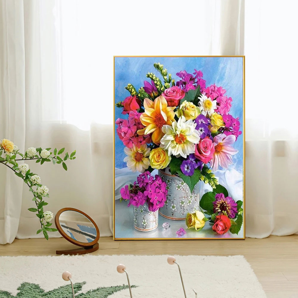 ภาพวาดเพชร 5 มิติ ลายดอกไม้ แจ - Resin Art Flower บทวิจารณ์และราคา