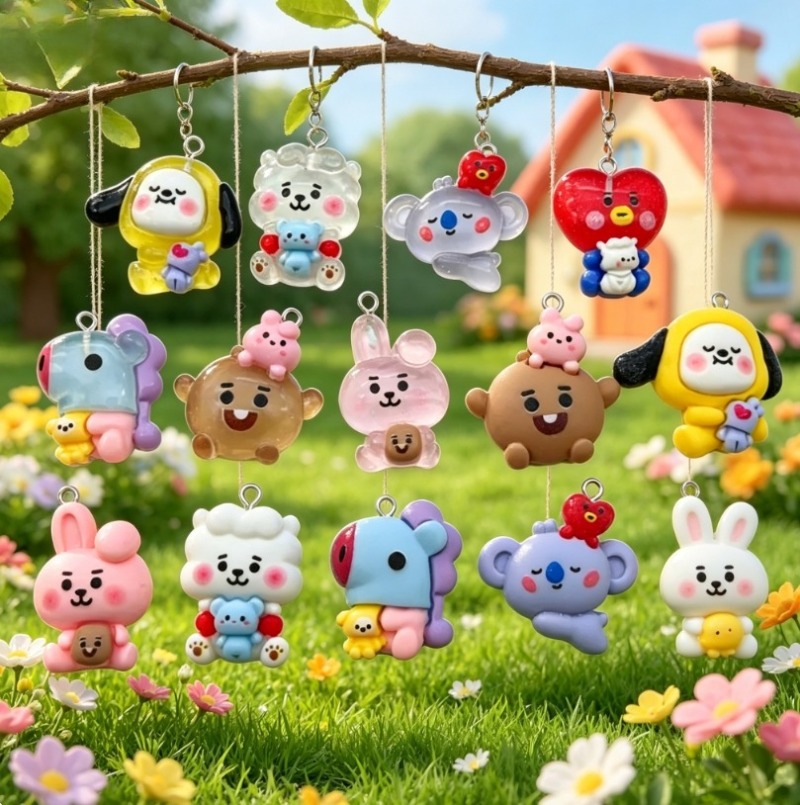 ชุด 7 ชิ้น BT21 ชาร์มการ์ตูนเร - Resin Art Box บทวิจารณ์และราคา