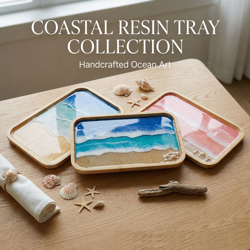 ถาดตกแต่งงานศิลปะเรซิ่นอีพ็อกซ - Resin Art Dining Table บทวิจารณ์และราคา