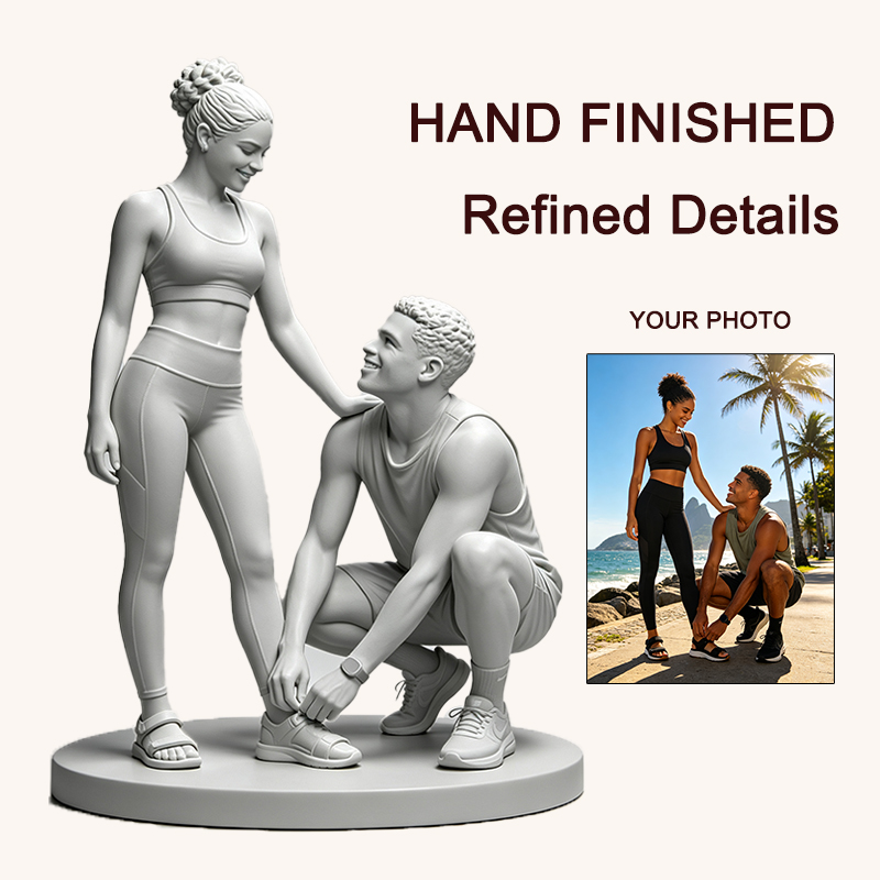 รูปปั้นคู่รักพิมพ์สามมิติตามภา - Resin Art For Wedding Gift บทวิจารณ์และราคา
