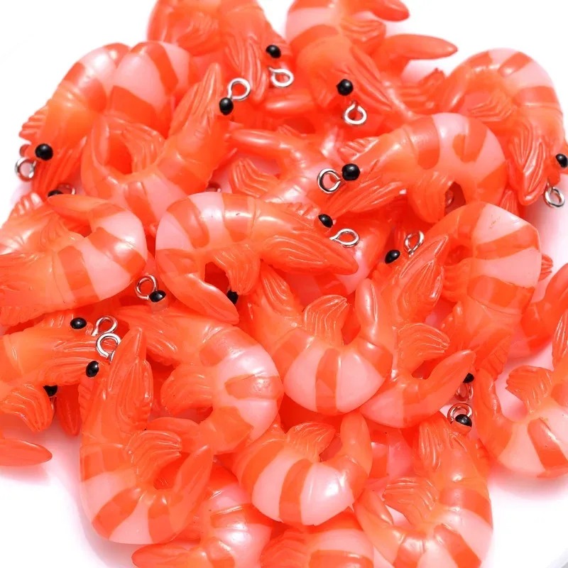 จี้รูปกุ้งก้ามกรามและกุ้งจำลอง - Resin Art Box บทวิจารณ์และราคา