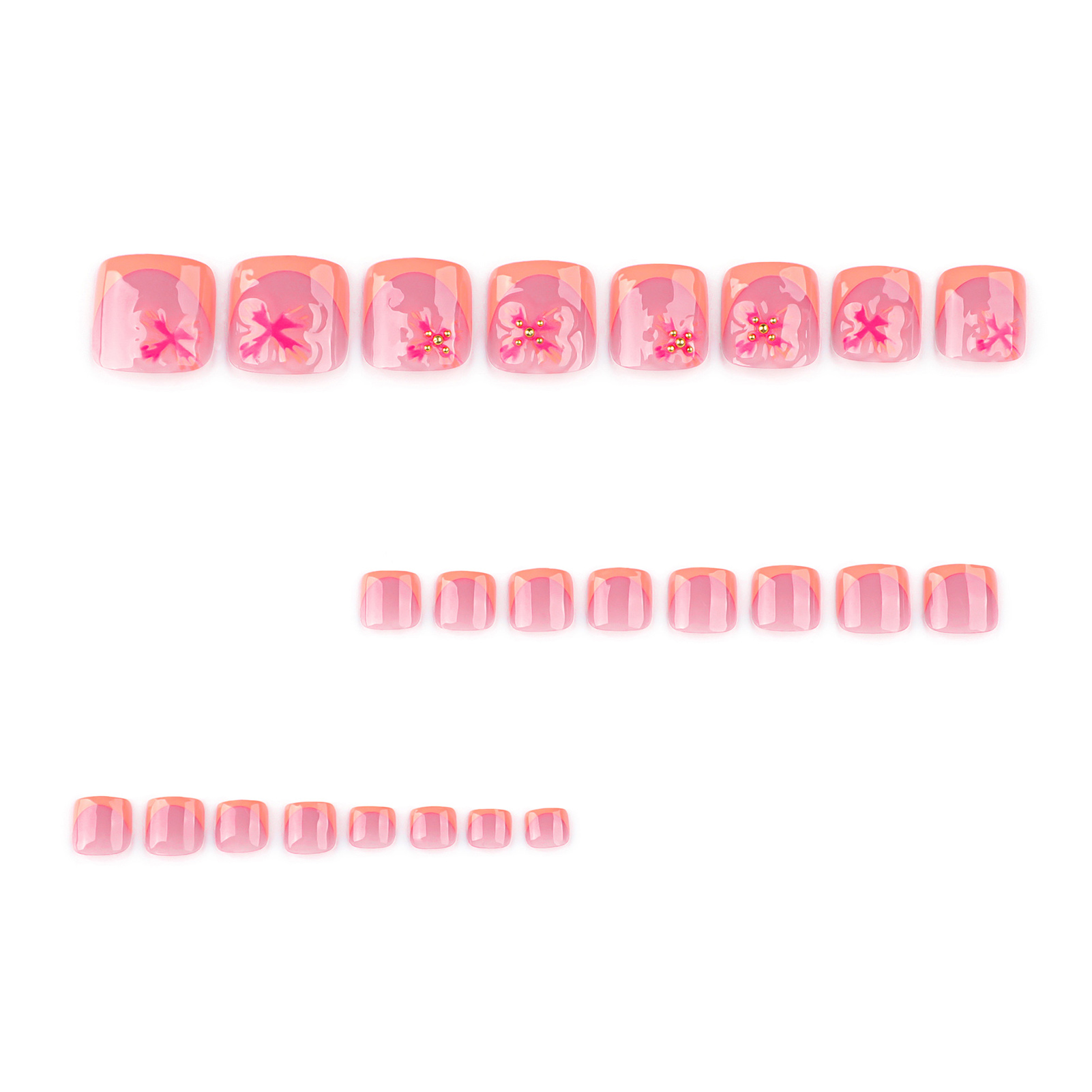 24pcs Charming ดอกไม้รูปแบบกดบ - Resin Art Flower บทวิจารณ์และราคา