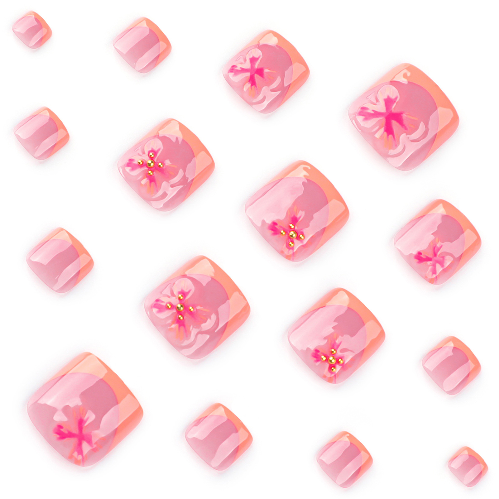 24pcs Charming ดอกไม้รูปแบบกดบ - Resin Art Flower บทวิจารณ์และราคา